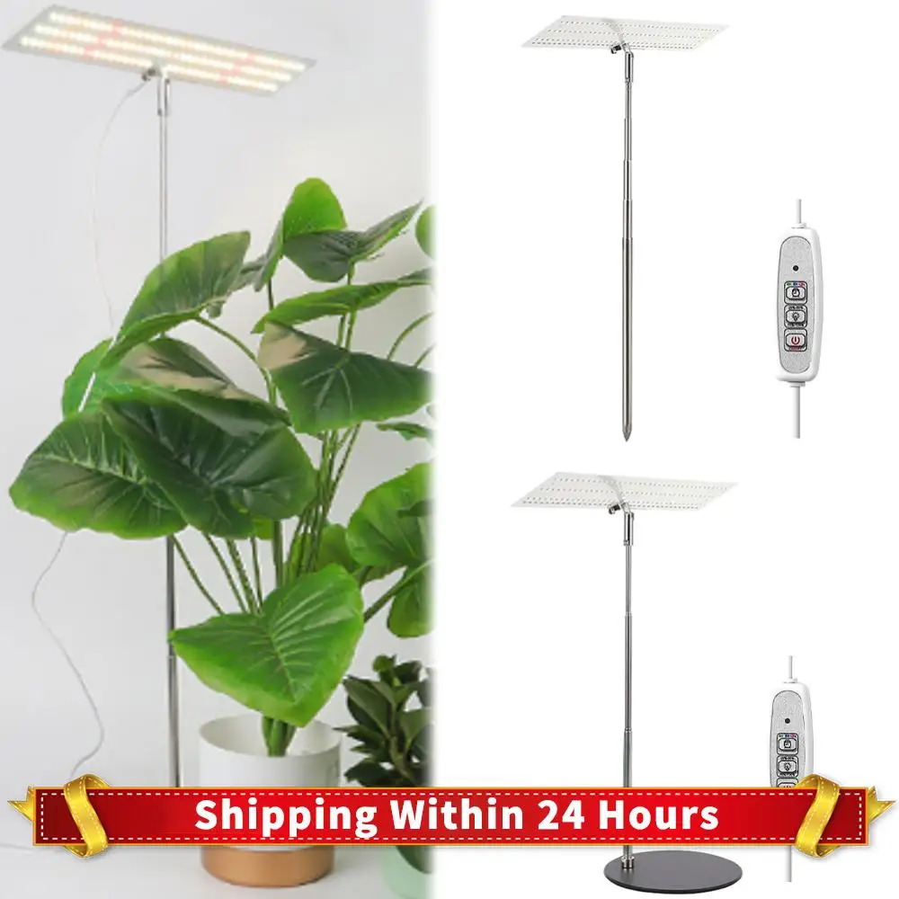 

Светодиодная стоячая лампа для выращивания растений, регулируемая по высоте гидропоника, светильник для выращивания растений IP54, водонепроницаемая настольная лампа для выращивания рассады, комнатных растений