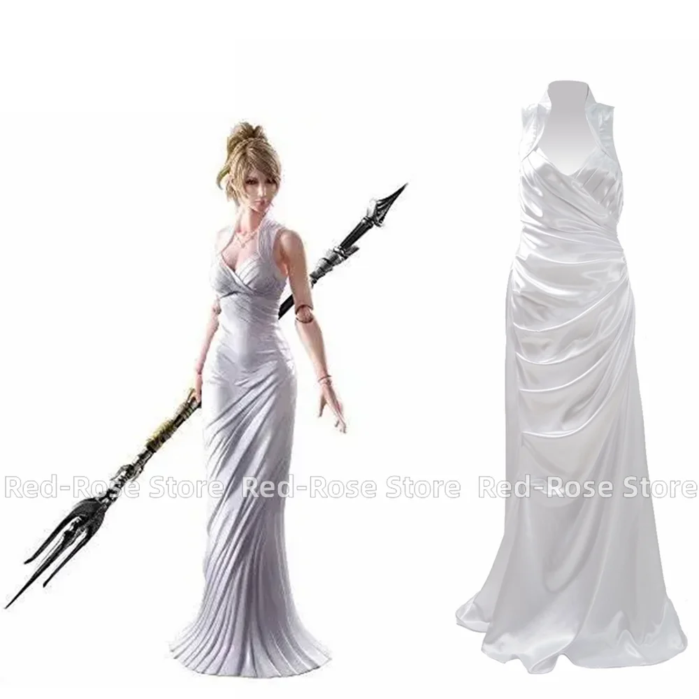 Traje de Cosplay de Anime Cos FINAL FANTASY XV Lunafreya Nox Fleuret, trajes de uniforme de Navidad y Halloween, Unisex