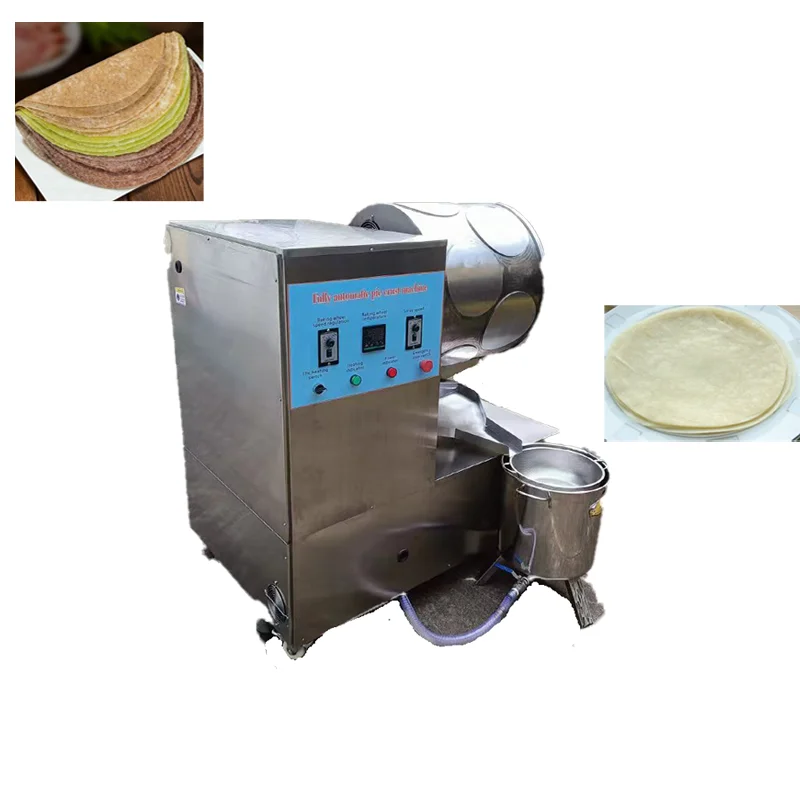 Spring Roll Wrapper And Lotus Leaf Cake Machine Crystal Spring Cake Roll Forming Cutting Cooling Machine