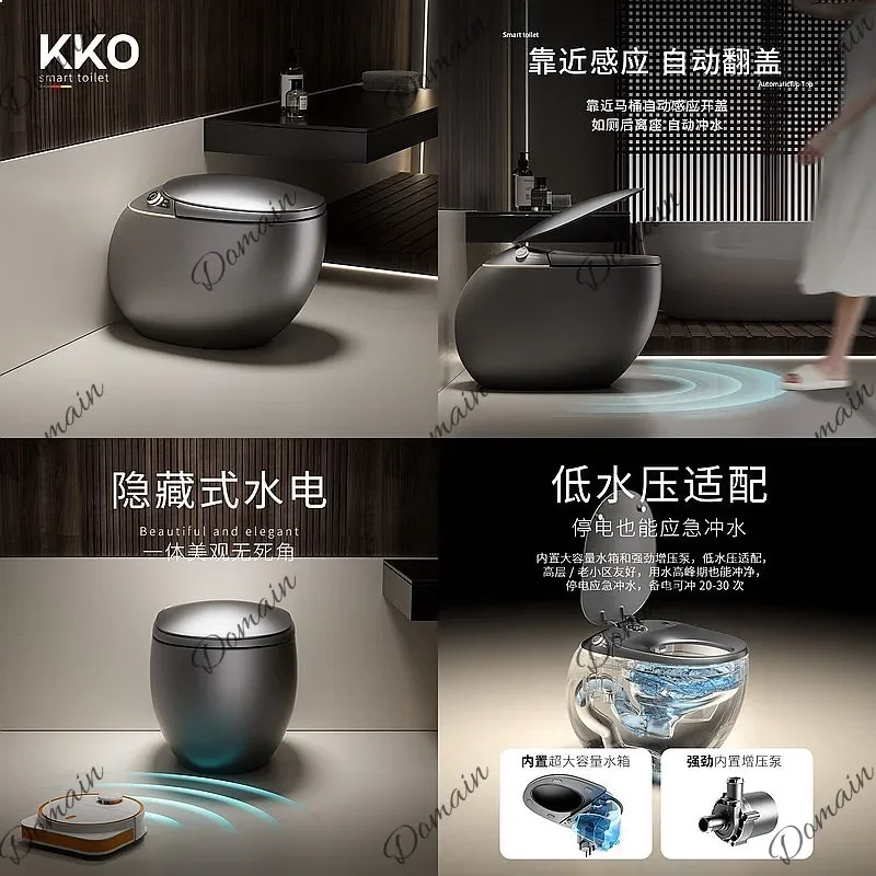 BJ Smart Toilet With No Water Pressure Limit Built-in Aroma Bubble One-Piece Electric Bidet Toilet