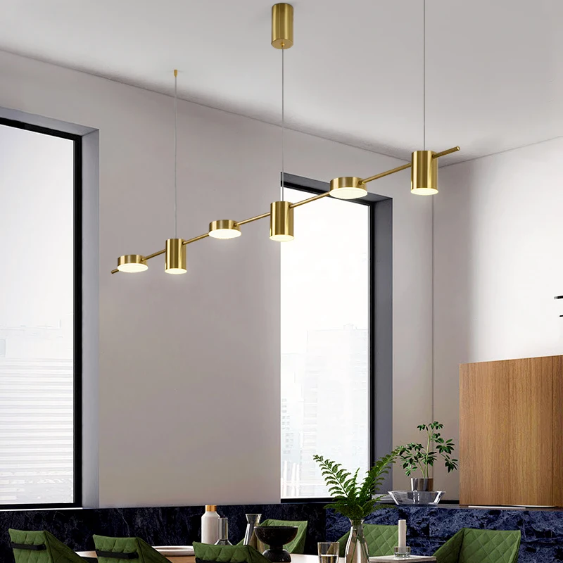 Simple Multi Head LED Chandelier Creative Home Indoor Lighting Suitable Bedroom Living Room Dining Room Decoration Pendant Lamp
