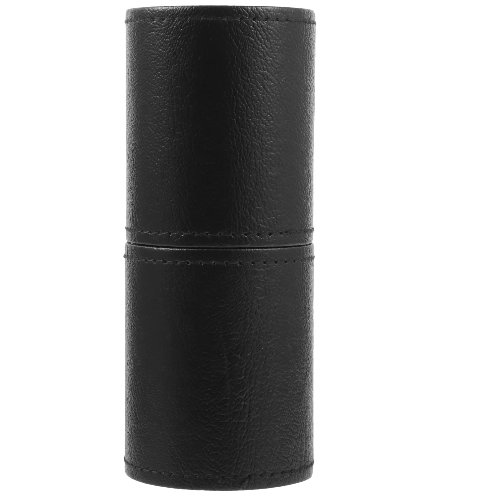 

Storage Brush Holder PU Makeup Brush Organizer Desktop Storage Pen Holder Large Capacity Art Organizer