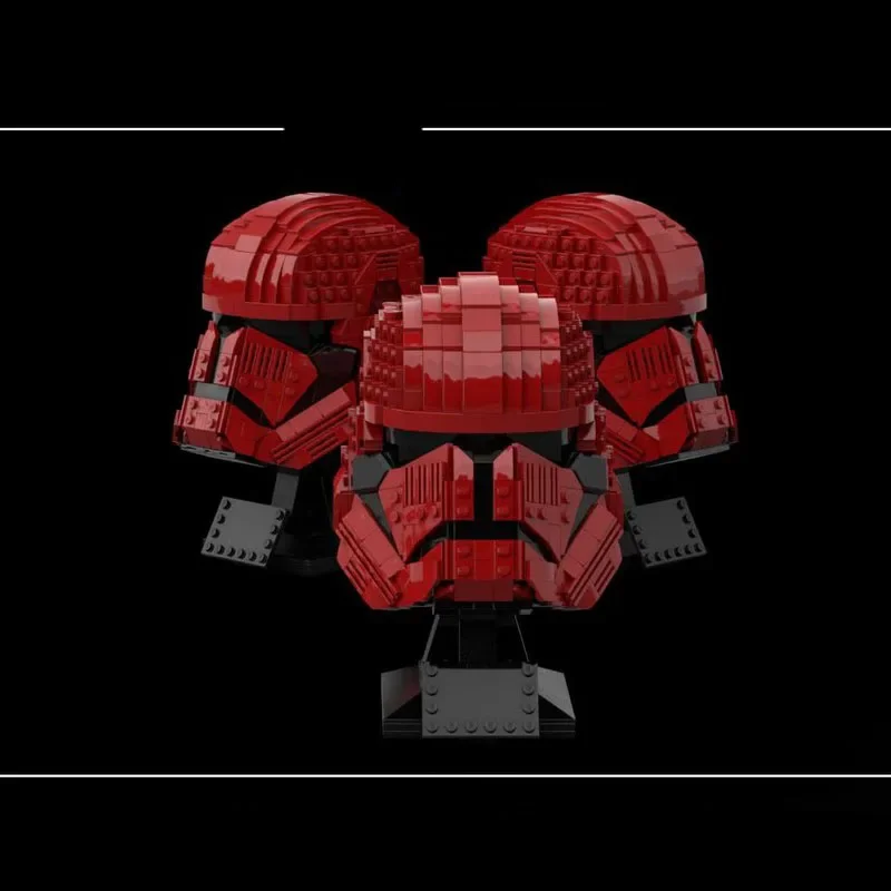 

878 шт. MOC научно-фантастический фильм (ЗВЕЗДНЫЙ БАТЛ) со шлемом солдата серии строительные блоки модель фестиваль детский подарок