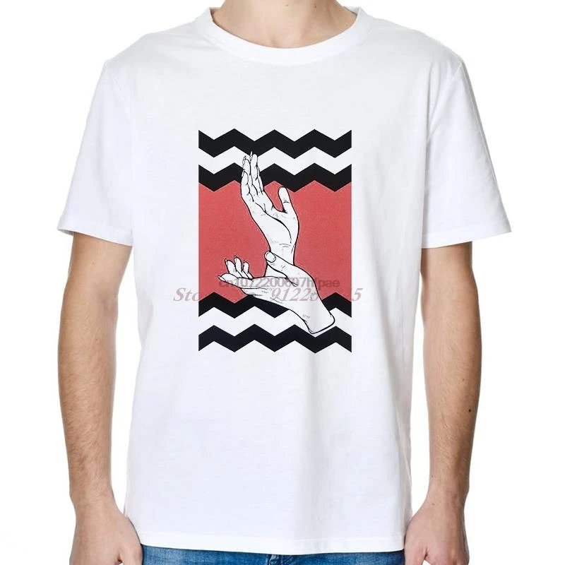 Twin Peaks Hands Laura Palmer David Lynch Cult Graphic T Shirts Cotton Big Size Short Sleeve T Shirt Summer Mens Print T Shirt