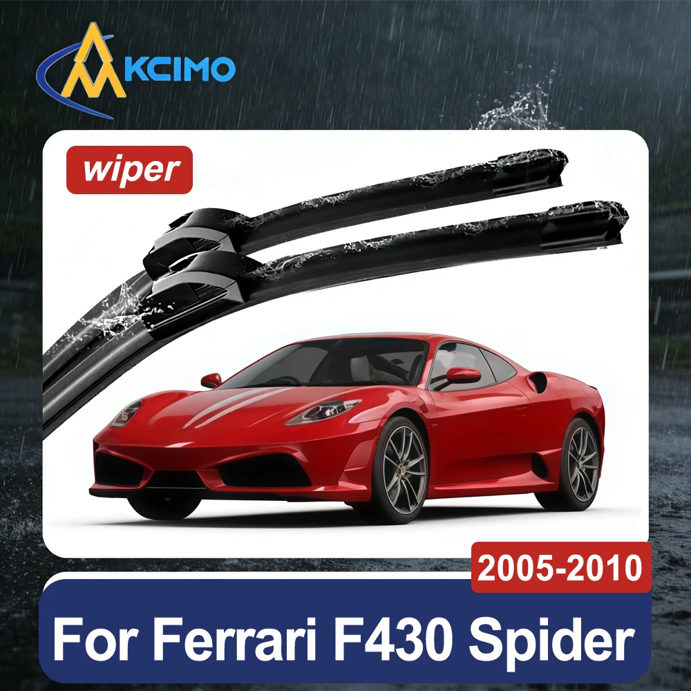 

All-Weather Front Windshield Wipers For Ferrari F430 Spider /430 Scuderia 2005-2010 Premium Wiper Blade Set Easy 2-Min Install