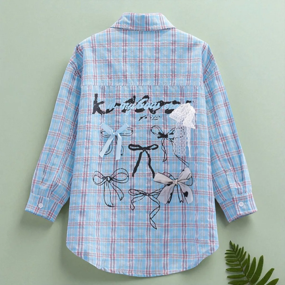 Girls Plaid Shirt Cotton Shirt for Kids Tops Long Sleeve Toddler Costumes Children Clothing Back to School Uniform 6 8 9 10 12 Y