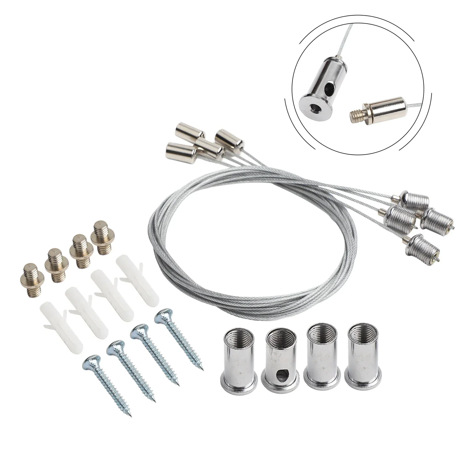 

Adjustable Ceiling Bracket Ceiling Bracket For Home Use Adjustable Steel Cable Ceiling Mount Ceiling Accessory 4 Mounting Points