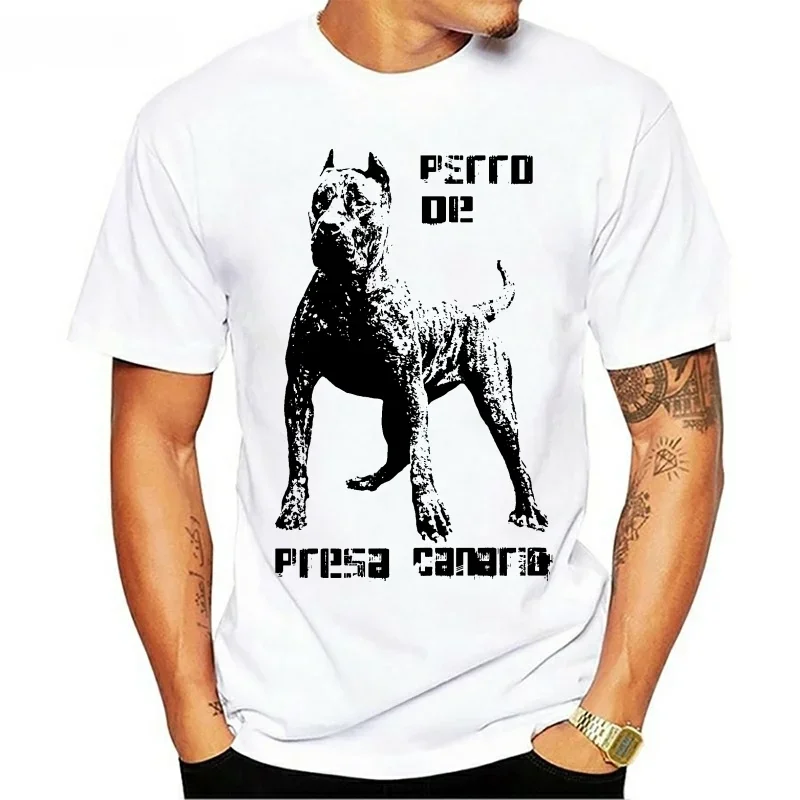 Casual uomo marca Perro De Presa Canario Dogo-cane personalizza magliette Magliette di marca di moda uomo stampa estiva T-Shirt