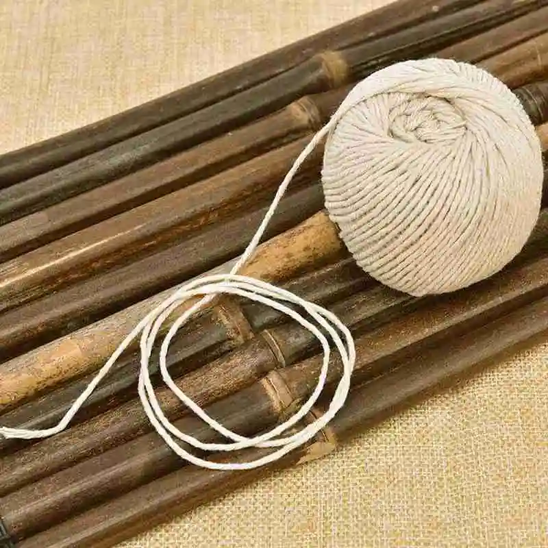 70m Household Cotton Zongzi Thread Cooking Tools Meat Prep Turkey Barbecue Cotton Strings Cooking Tools Butcher's Cotton Twine