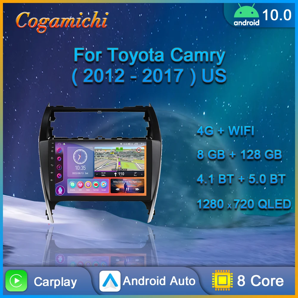 

For Toyota Camry 7 XV 50 55 2012-2017 Car Radio Multimedia Video Android Player Navigation GPS Carplay Auto Stereo Touch Screen