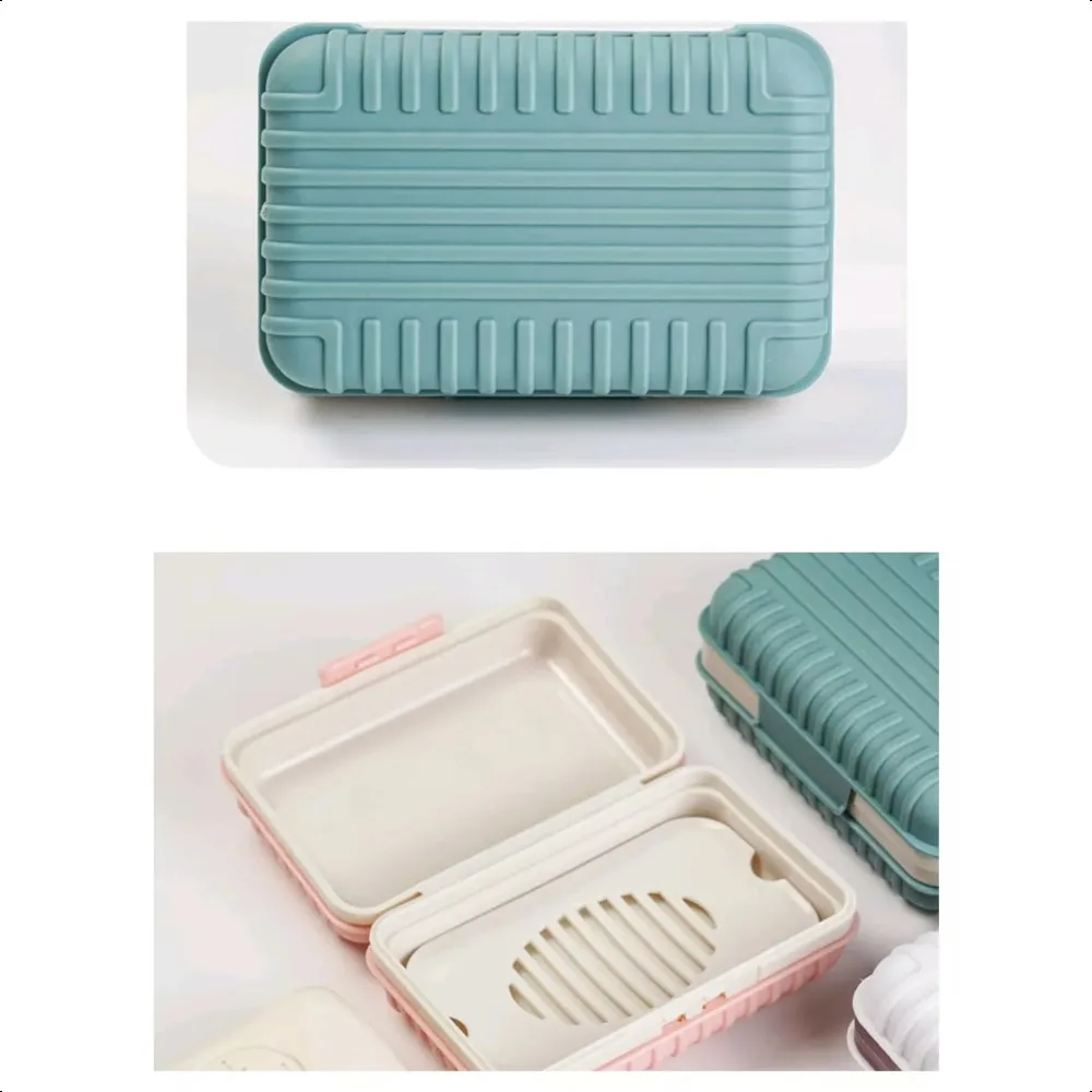 

Lidded Plastic Soap Container Travel Essential Portable Bathroom Soap Holder For Home Outdoor
