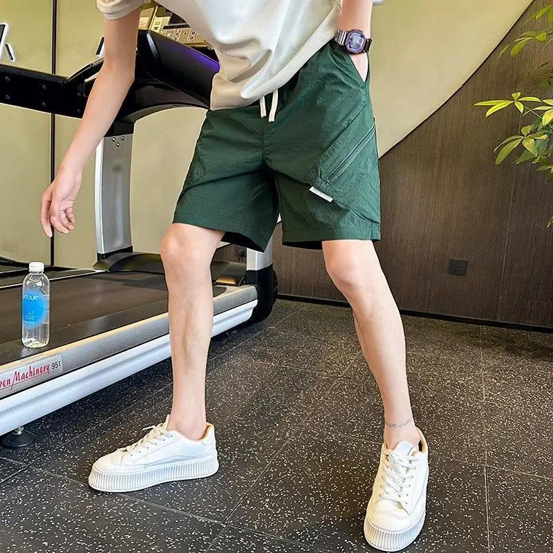 Short de Haute Qualité pour Homme Style Fin, Vêtement Décontracté, Confortable, Taille artificiel astique, à Grande Poche, à la Mode, Solide, pour