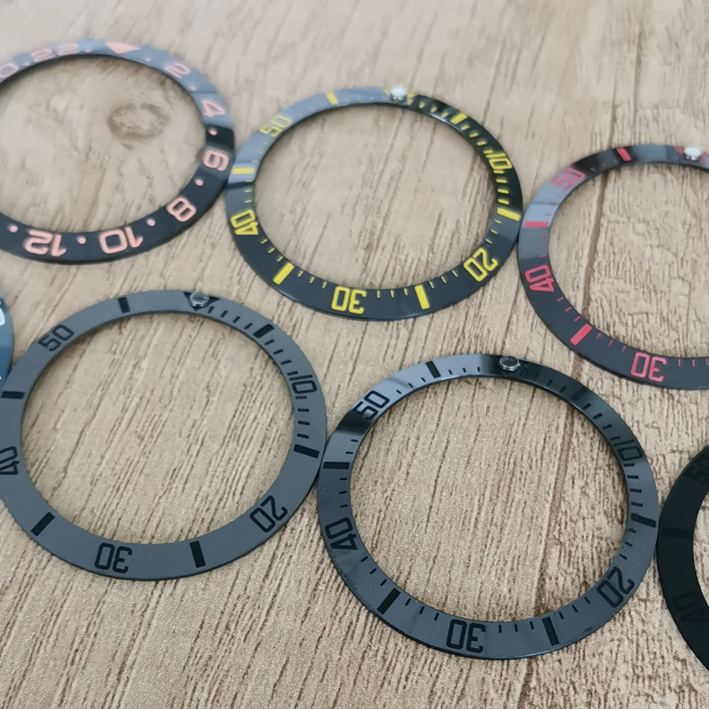 New Watch Bezel 30.5-38mm Ceramic Watch Bezel Men's Watch Modified Accessories Watches Inserts for Watchmakers