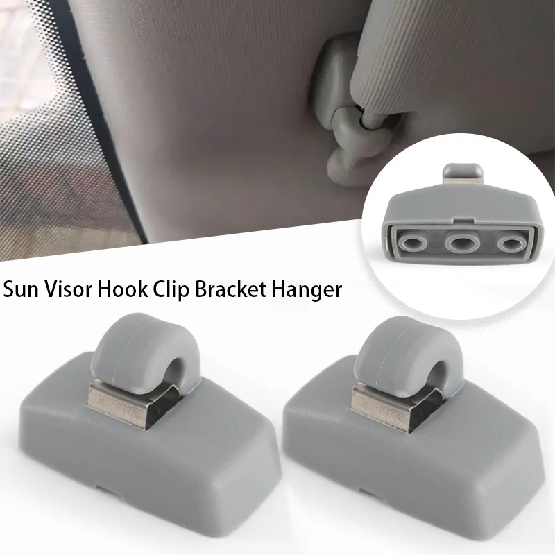 Rhyming Sun Visor Bracket Clip For VW Golf MK4 IV Bora Caddy T5 Beetle Eos Jetta Passat Ibiza Leon Beige/Grey Car Accessories