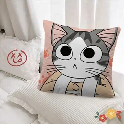 Anime Pillow Cat Chi's Sweet Home Decorative Cushions Cover for Sofa Car Decoration Pilow Cases Pillowcases 50x50 Pillowcase