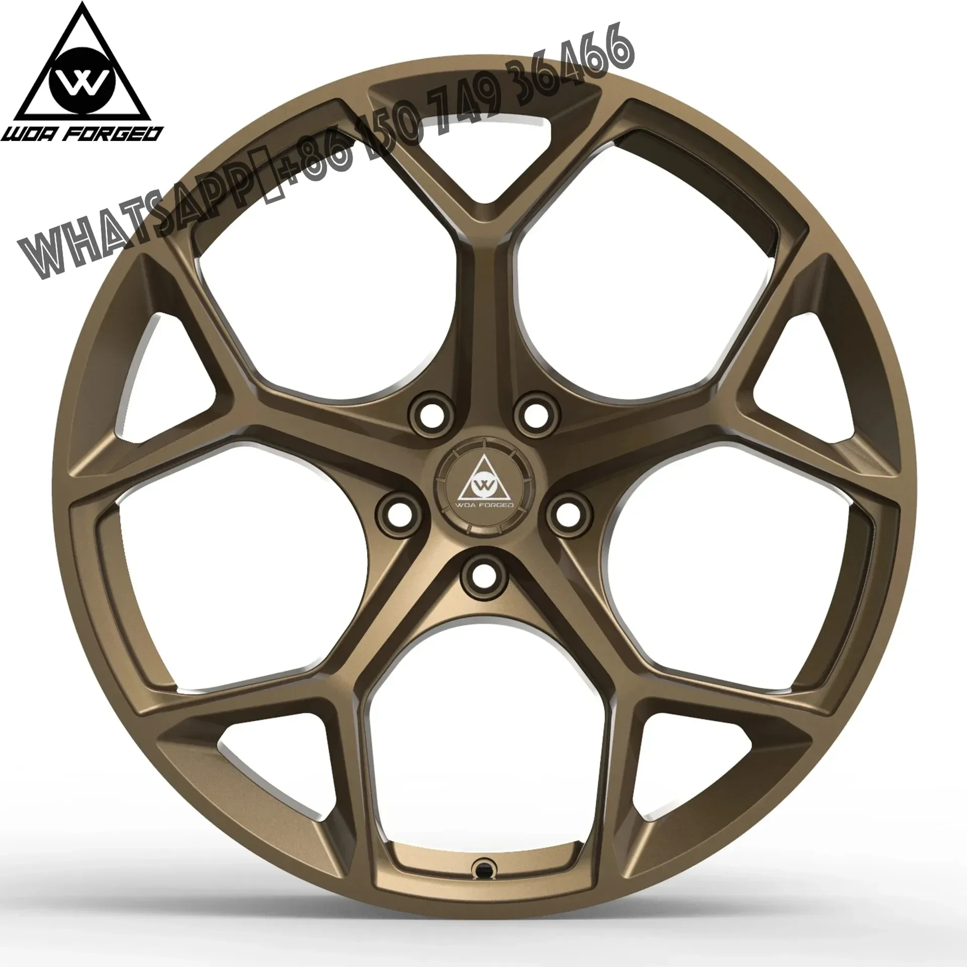 

New WOAFORGED Y Shape Forged Passenger Car Wheel 6061 Aluminum Alloy High Quality Custom Bronze 5 Spoke for Nissan Cadillac Mase
