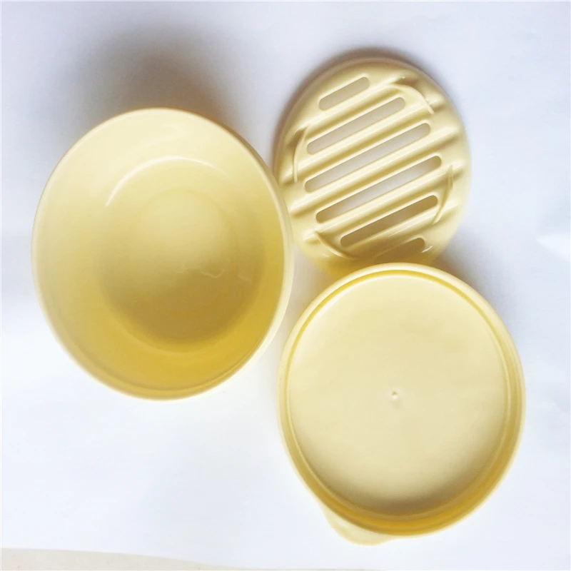 Creative Portable Sealed Soap Box Travel Soap Box Lid Compartment Round Soap Box Simple Bathroom Lid Drainage Soap Holder