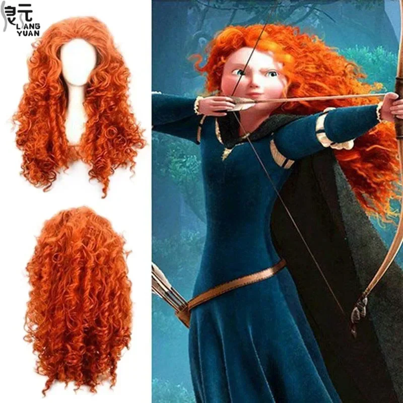 Brave Merida Cosplay Costume pour filles, robe de princesse d'Halloween, perruque de film chaud, fantaisie de carnaval pour enfants, fête de Noël pour enfants