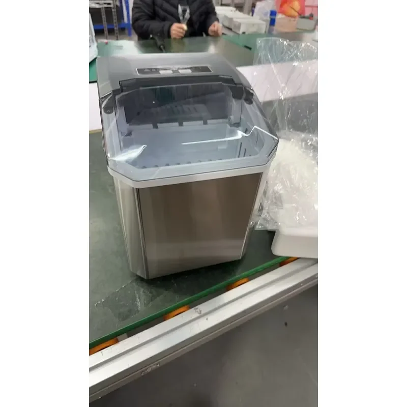 For Factory Direct Sales 12Kg/24H Portable Ice Self-Cleaning Countertop Ice Machine 2 Sizes Bullet Ice Cubes for Home