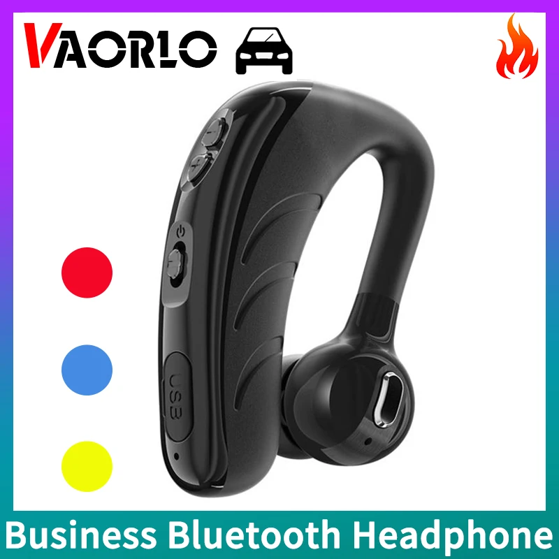 P13 Business Wireless Headphone 270°Rotation Left Right Ear Universal,With Mic,Sport Waterproof HiFi Music Bluetooth Earphone V9