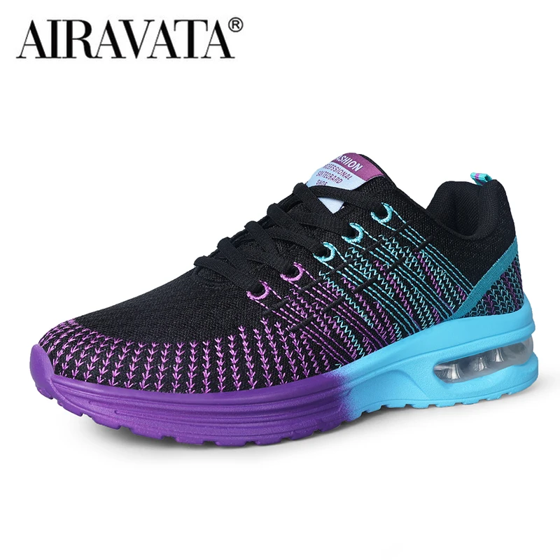 Women Sneakers Sports Tennis Shoes Cushion Running Shoes Lace Up Breathable Leisure Outdoor Sneakers