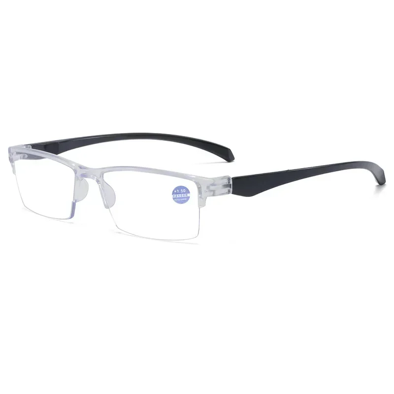 Half Frame Anti Blue Ray Reading Glasses Smart Automatic Zoom Reading Glasses Autofocus Near Far Computer Glasses Color Lenses