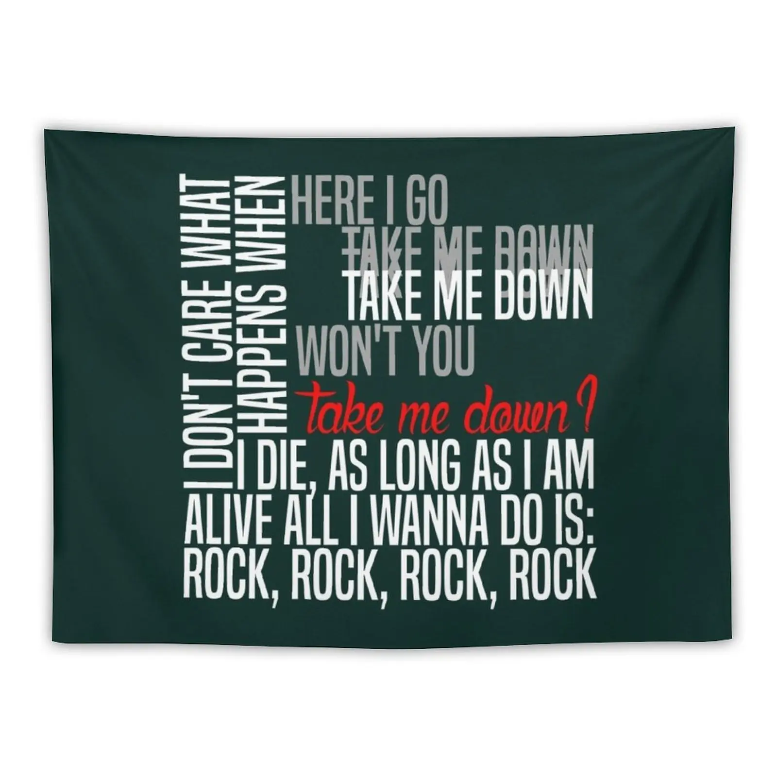 

New All I wanna do is Rock Tapestry Nordic Home Decor Room Aesthetic Decor Home Supplies Home Decorators