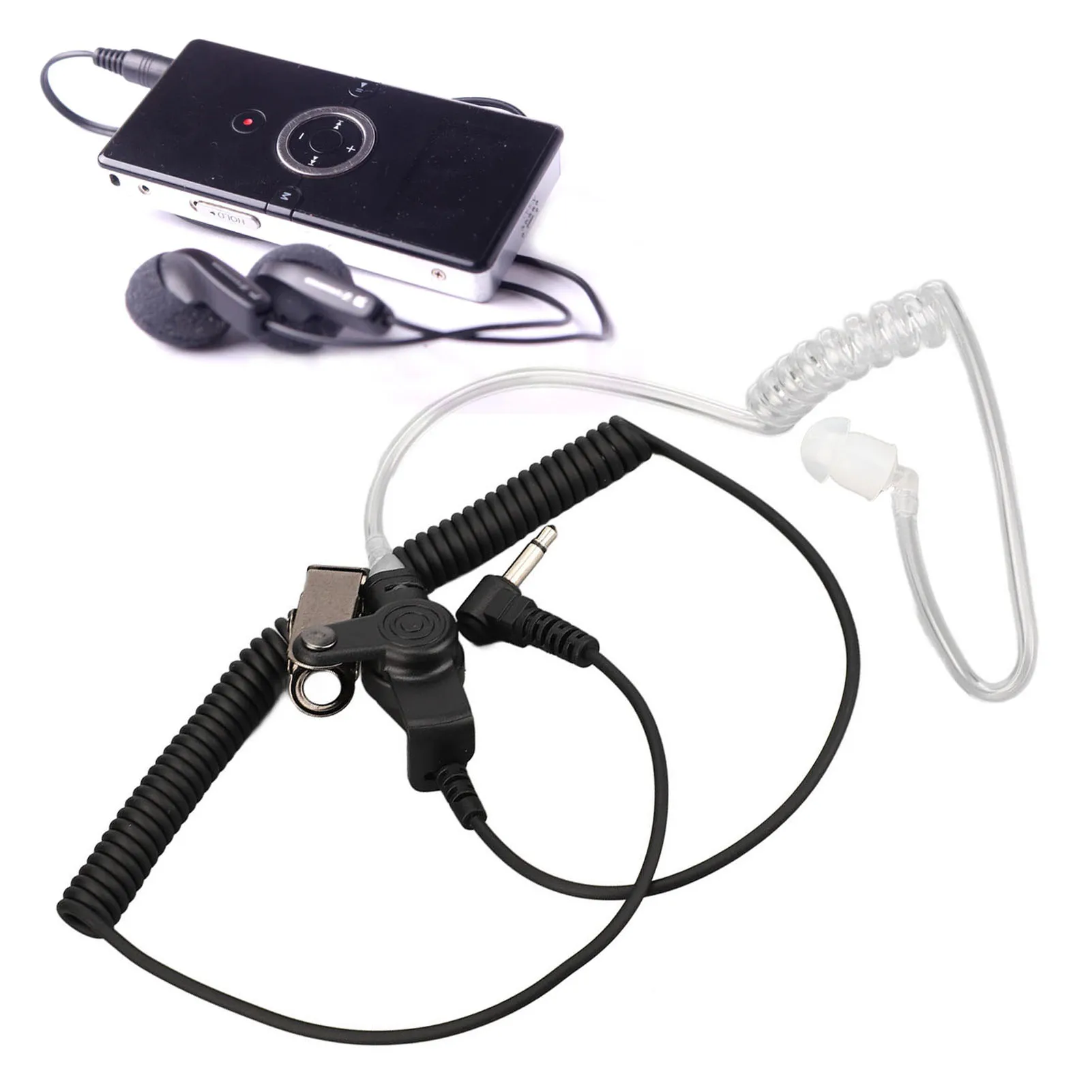 2 Way Radio Headset Walkie Talkie Earpiece PU Clear Sound Noise Canceling for Walkie Talkie Hand Microphone Cell Phone MP4 MP3 image 2