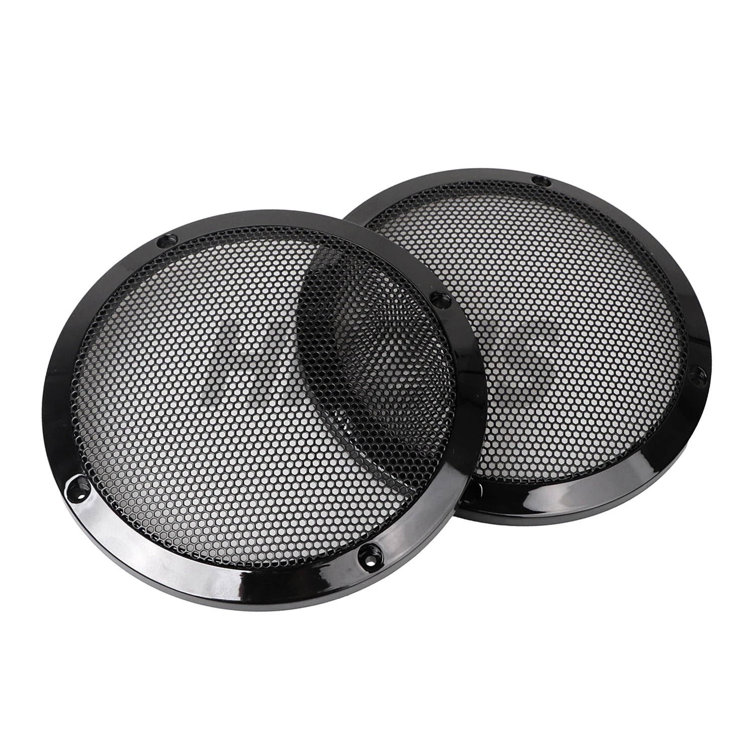 

For Harley Motorcycle Touring Road King Electra Street Glide 1983-2023 Black 6.5" Saddlebag Lid Speaker Grill Cover