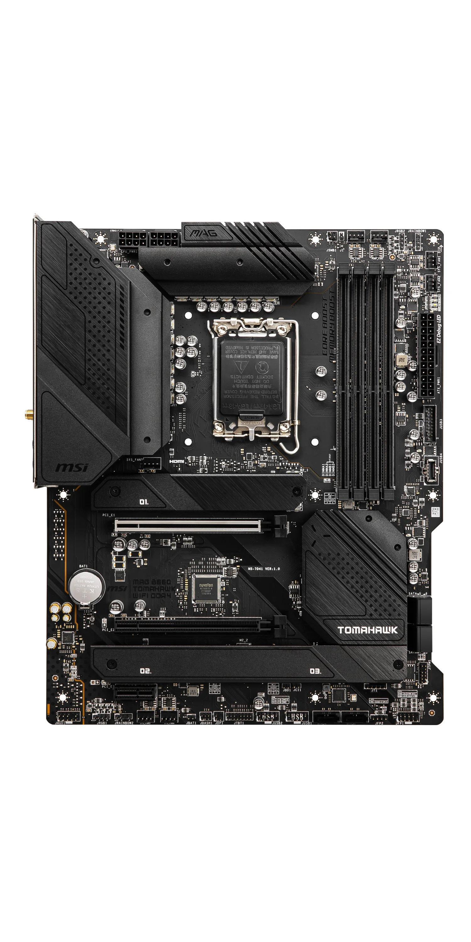 Scheda madre MAG B660M mortaio DDR4, Micro-ATX-supporta processori Core di 12th Gen, memoria LGA 1700 - DDR4 Boost 4800 + MH