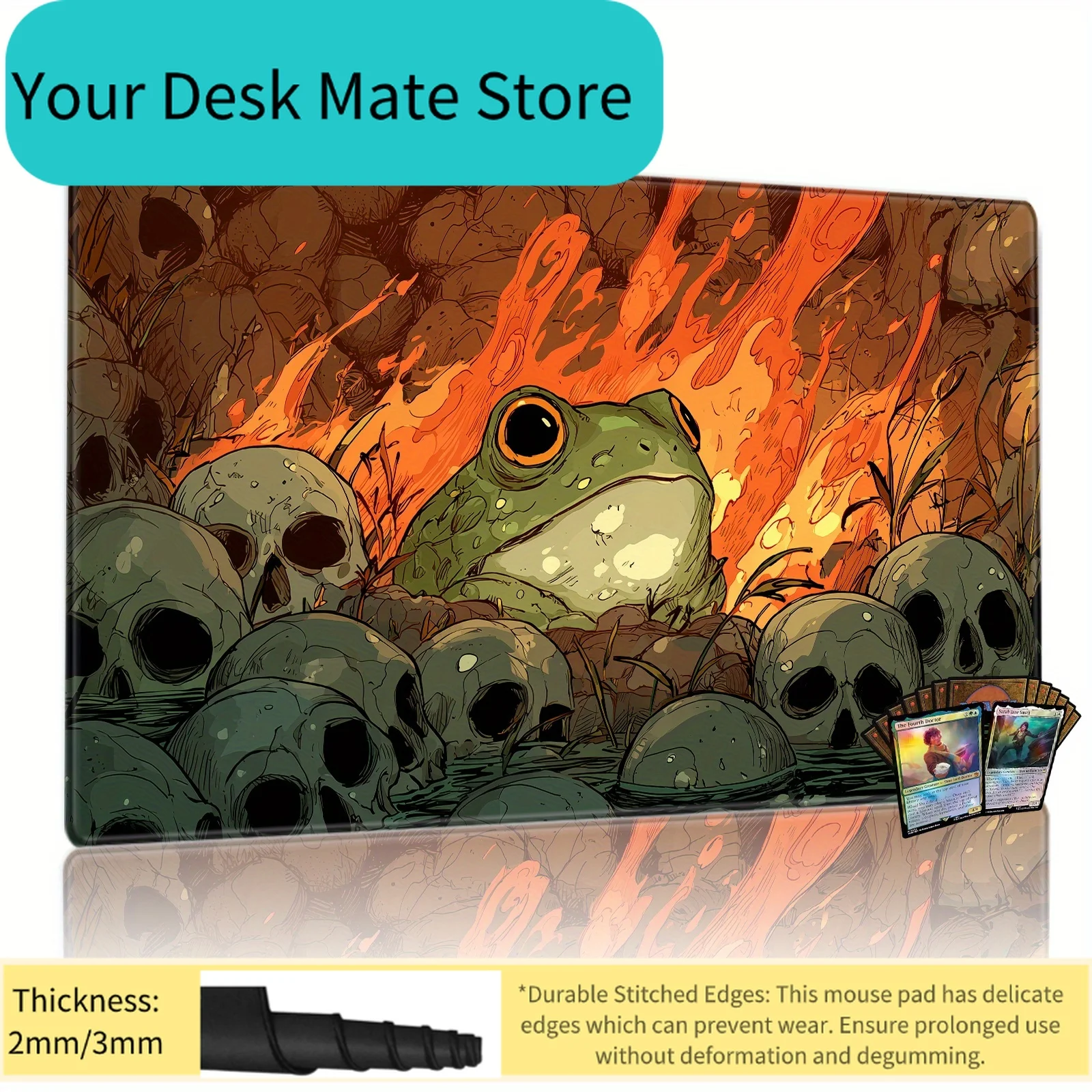 

Коврик для мыши с весенним дизайном и цифрой 3 — нескользящая резиновая основа, моющаяся тканевая поверхность для игр и офиса