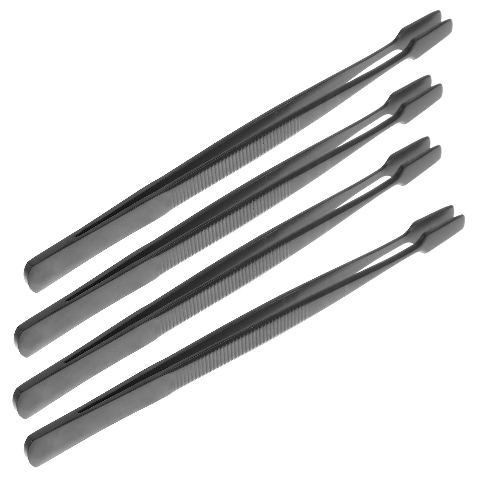 

4 Pcs Lash Tweezers Eyelash Tool for False Lashes Metal Cluster Extension Professional