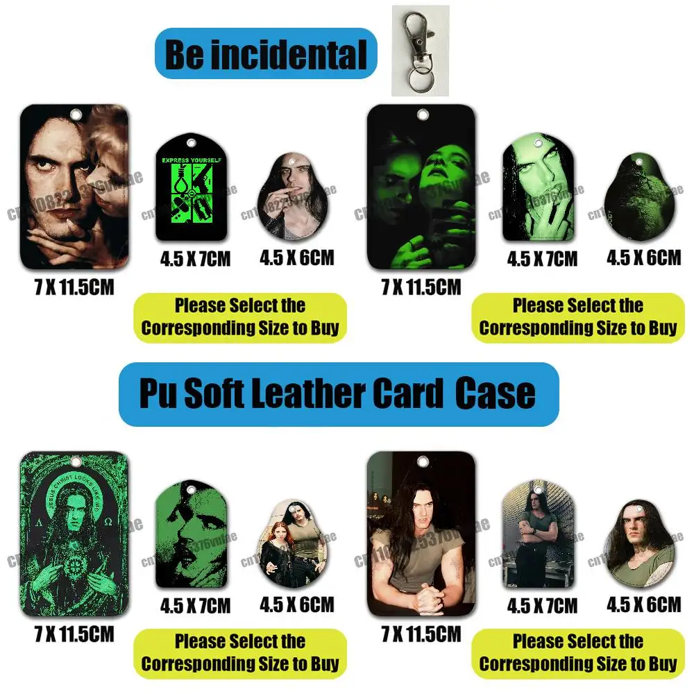 For P-Peter Steele T-Type O Negative Bloody Kisses For Air Tag Case Card Sleeve Holder ID Credit Bank Access For AirTag Case