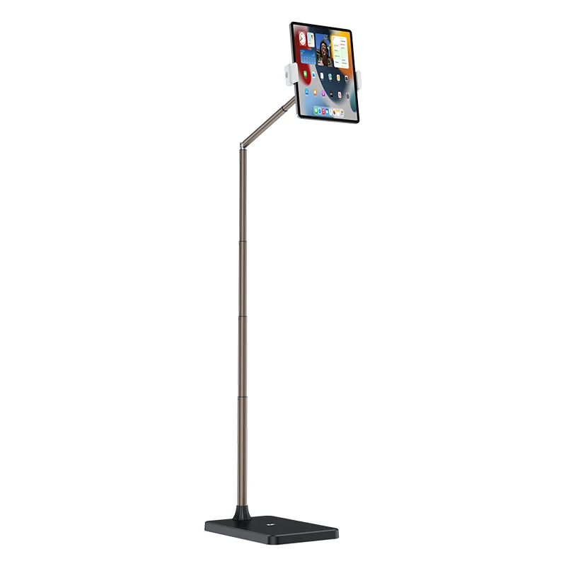 High Quality Flexible Angle Height Tablet Overhead Floor Stand Compatible With iPhone iPad Pro Air Mini