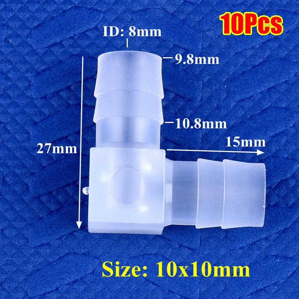 

10 шт. прочные полипропиленовые пластиковые коленчатые соединители 90 градусов 4-20 мм фитинги для аквариумного бака прозрачный шланг Pagoda шарнир воздушный насос аэратор