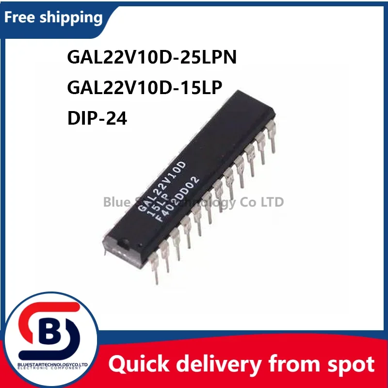 Free Shipping 10-50pcs/lots GAL22V10D-15LP GAL22V10D-25LPN GAL22V10D GAL22V10 22V10D DIP40 Quick delivery from spot