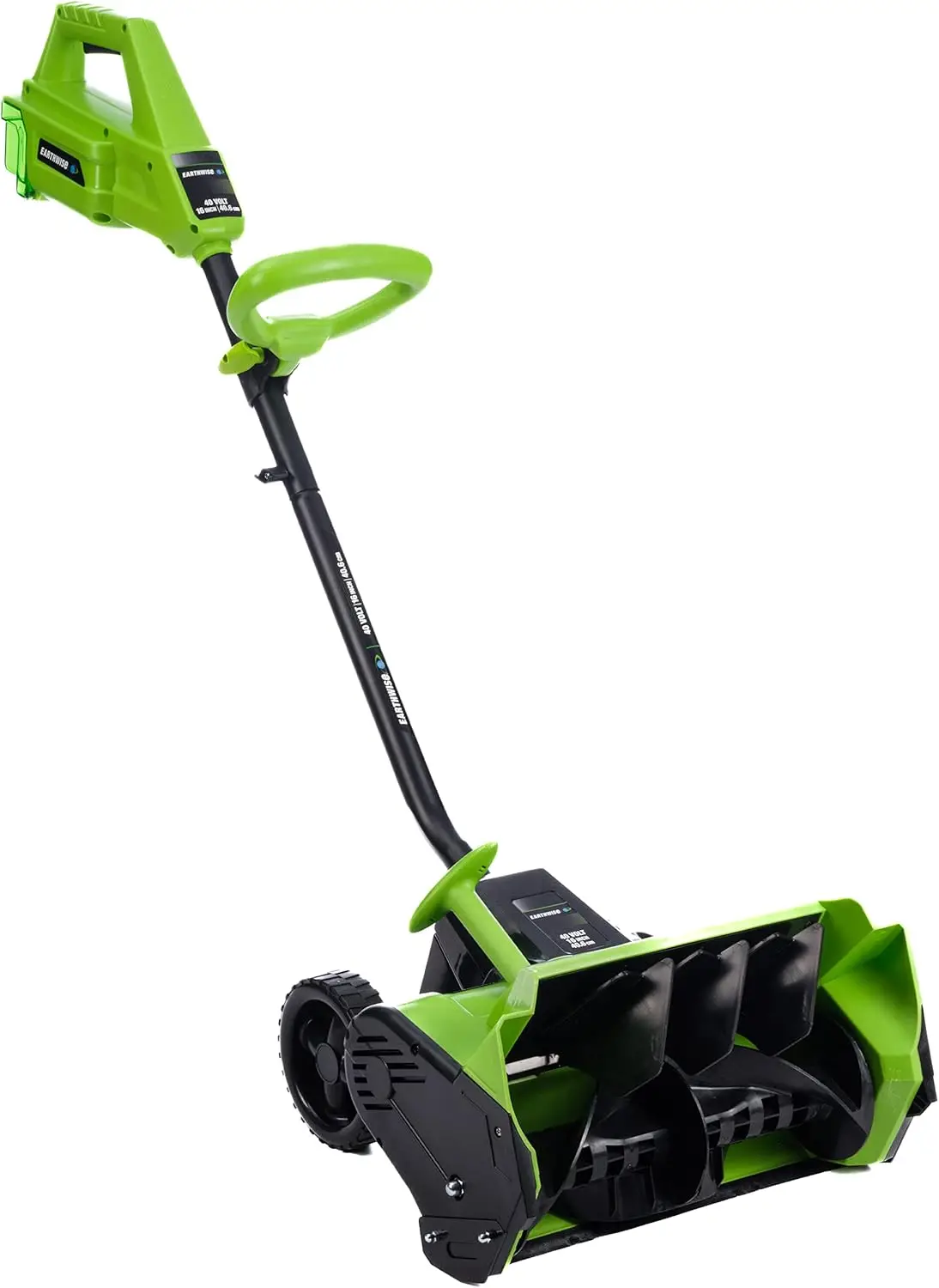 SN74016 Pala de nieve eléctrica inalámbrica de 40 voltios, motor sin escobillas, 16 pulgadas de ancho, 300 libras/minuto (batería y cargador incluidos)