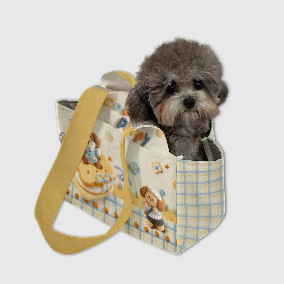 Butter biscuits puppy pet bag back packaging carry small dog go out portable pet go out bag view 4