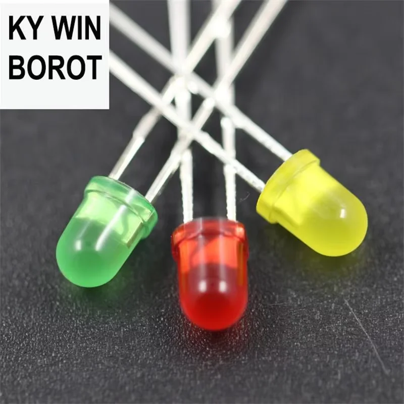 

50pcs 4mm LED Diode 4 mm Assorted Kit Red Green Yellow DIY Light Emitting Diode