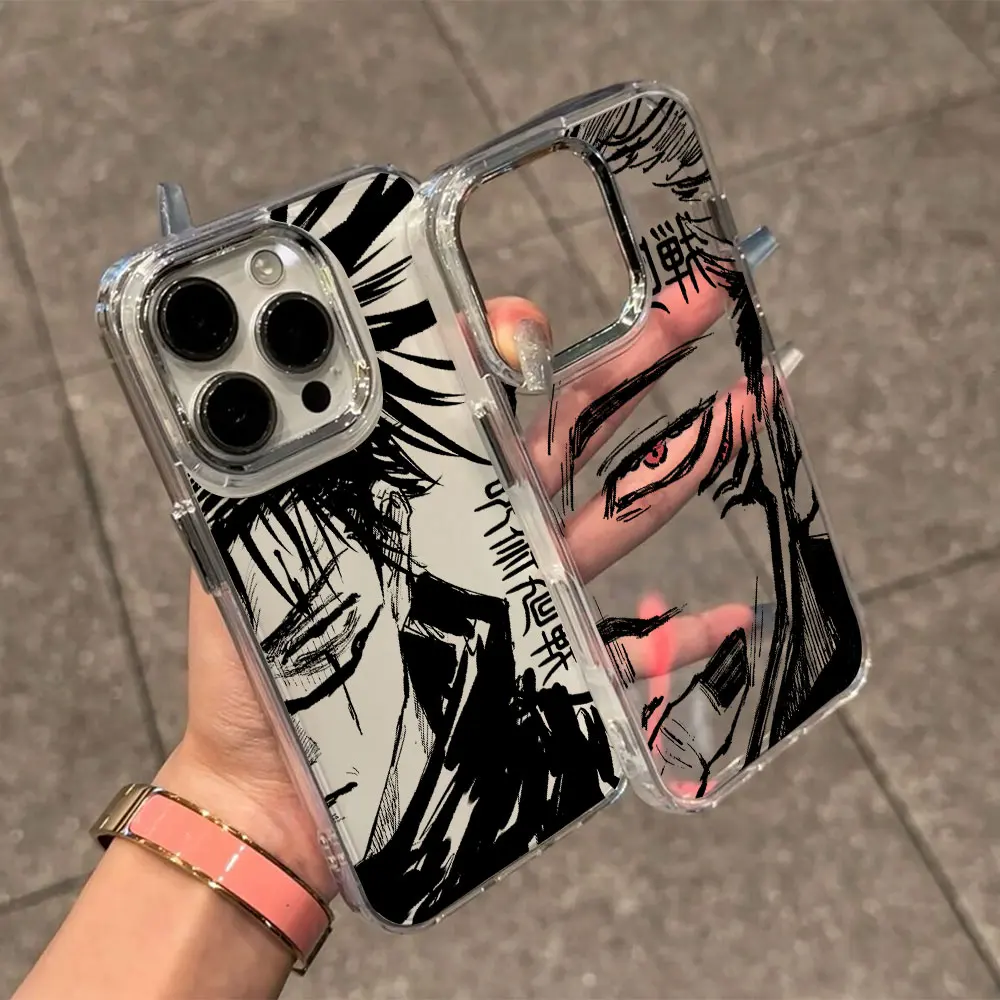 Jujutsu Kaisen Anime Phone Case For Infinix Smart Note Tecno Camon Spark Hot 30 40 50 5 6 7 8 9 10  Pro Plus 4G 5G Transparent