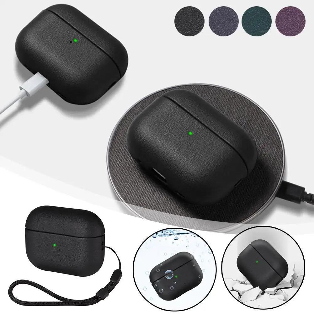 1 Pcs New Airpods Case Soft TPU Leather For Bluetooth Protective Case Airpods 4 Charging Box Bags Accessories