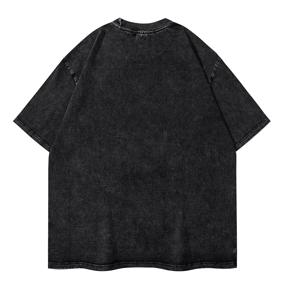 Shirts for Men Letter Printed Short Sleeved Men's 2025 Summer Casual T-shirt Cotton Top Streetwear