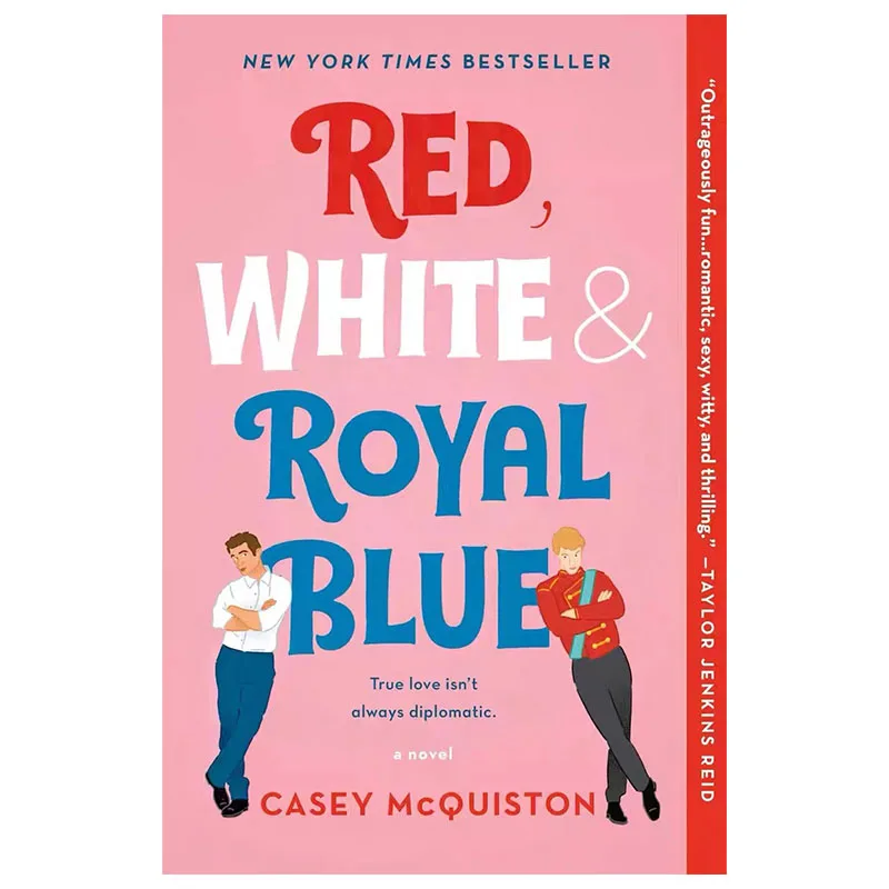 The Bestseller Book of Brochura, 1 Book, Red, White, Royal Blue, por Casey McQuiston