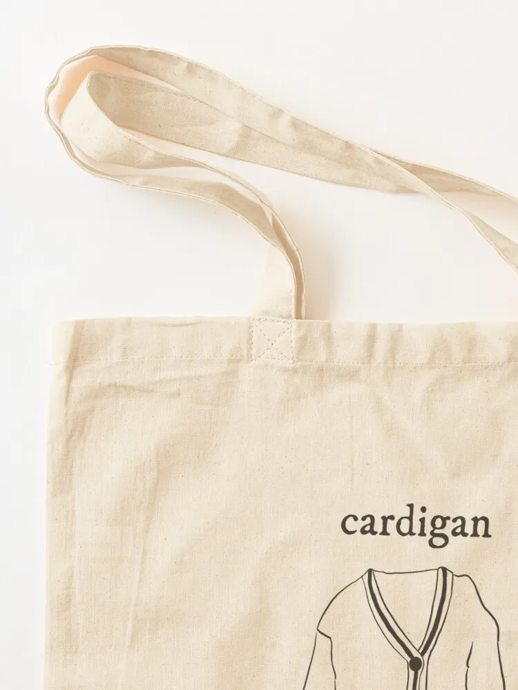 Cardigan tecido tote bag para as mulheres, tote, tote, tecido