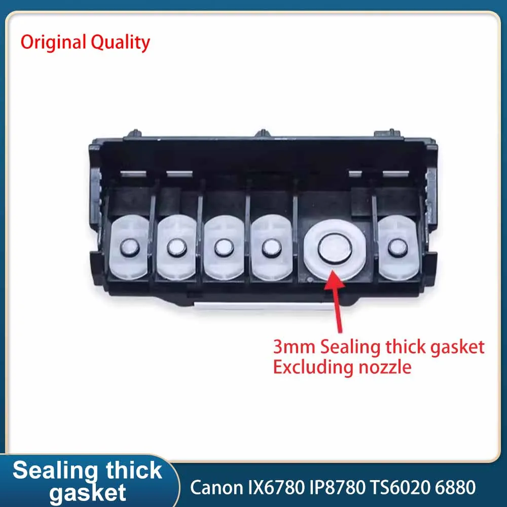 

6PC/SET CMYK Print head gasket suitable for Canon IX6780 IP8780 TS6020 continuous supply ink cartridge nozzle sealing ring 6880