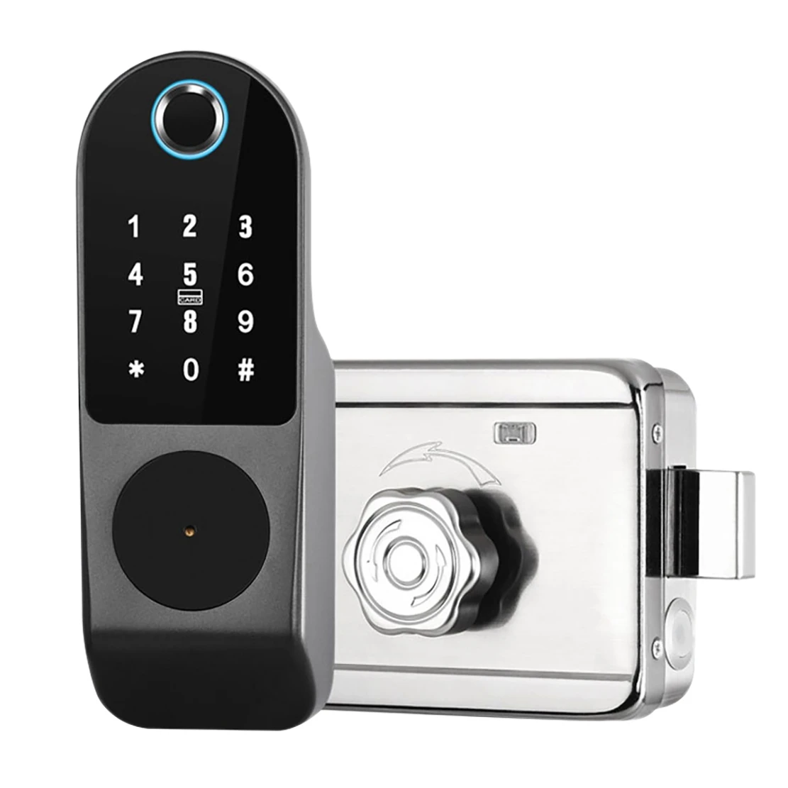 

Tuya App Fingerprint Lock Waterproof Security Home Lock Digital Password RFID Keyless Entry Door Lock