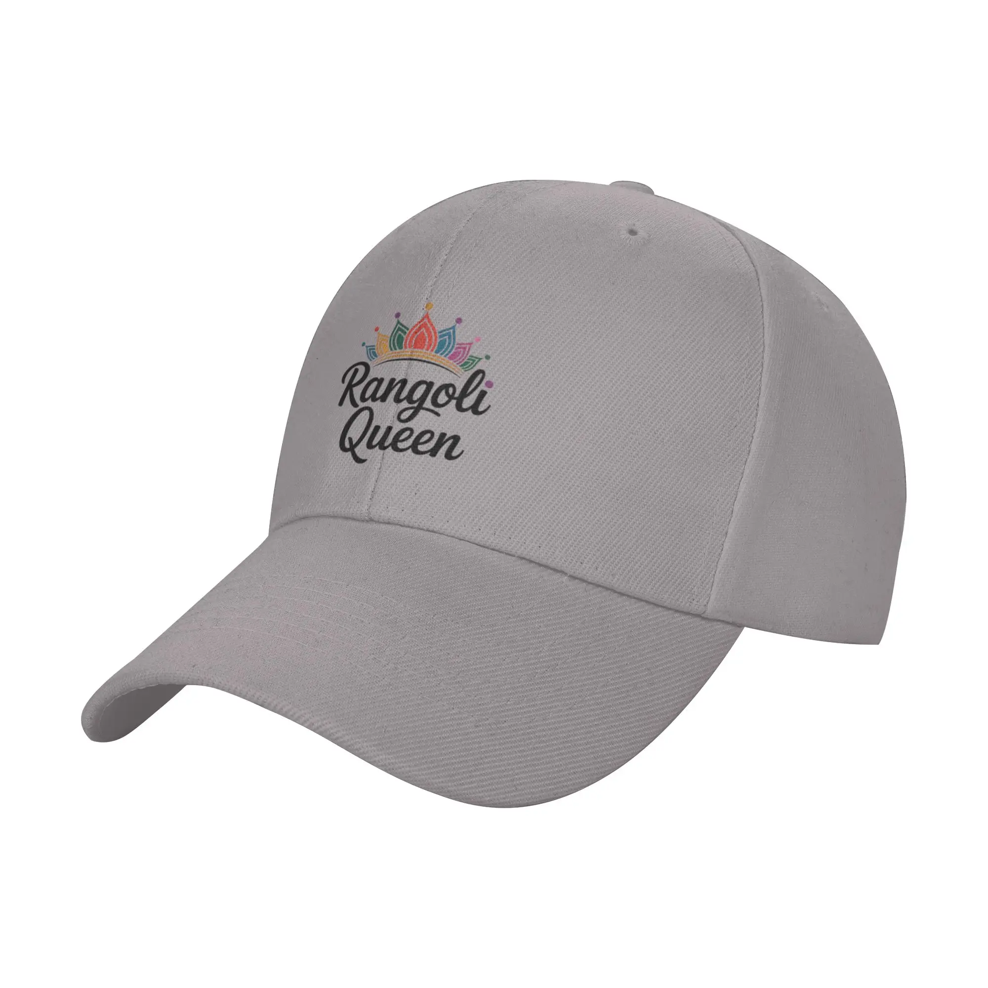 Hot Sale Rangoli Queen   Colorful Diwali Festival Design Baseball Cap  Relaxed Fit Tennis Female  City Tour Tennis Female