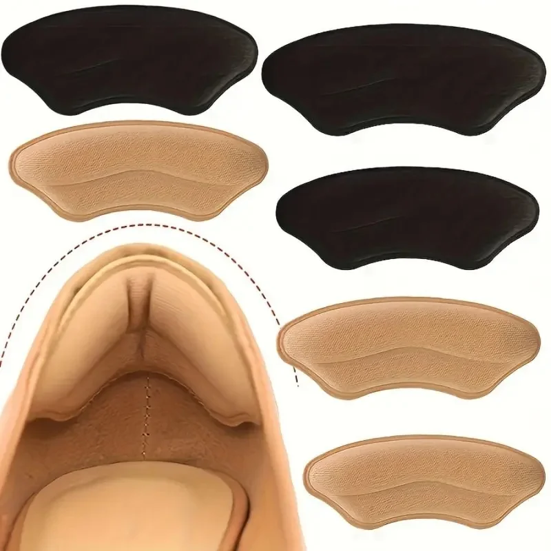 8-Pack Self-Adhesive Heel Pads for Shoes That Are Too Big Heel Protectors Inserts for Improved Fit Comfort And Slippage Preventi