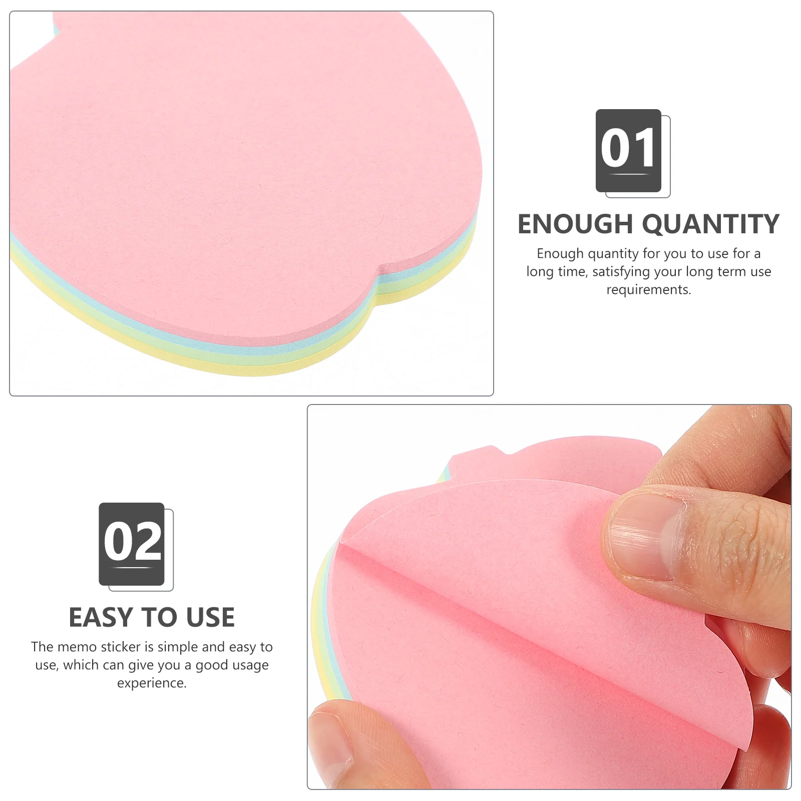 

10 Sets Home Office The Notebook Portable Memo Pads Paper Notepad Tearable Sticker Business