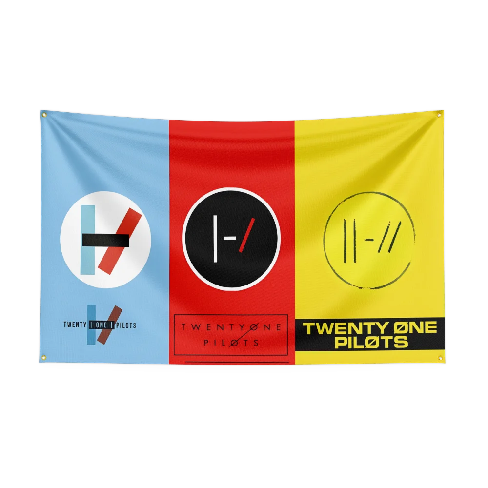 3x5 Ft Twenty One Pilots Flag Polyester Digital Printing Banner For Garage or Out door Decoration